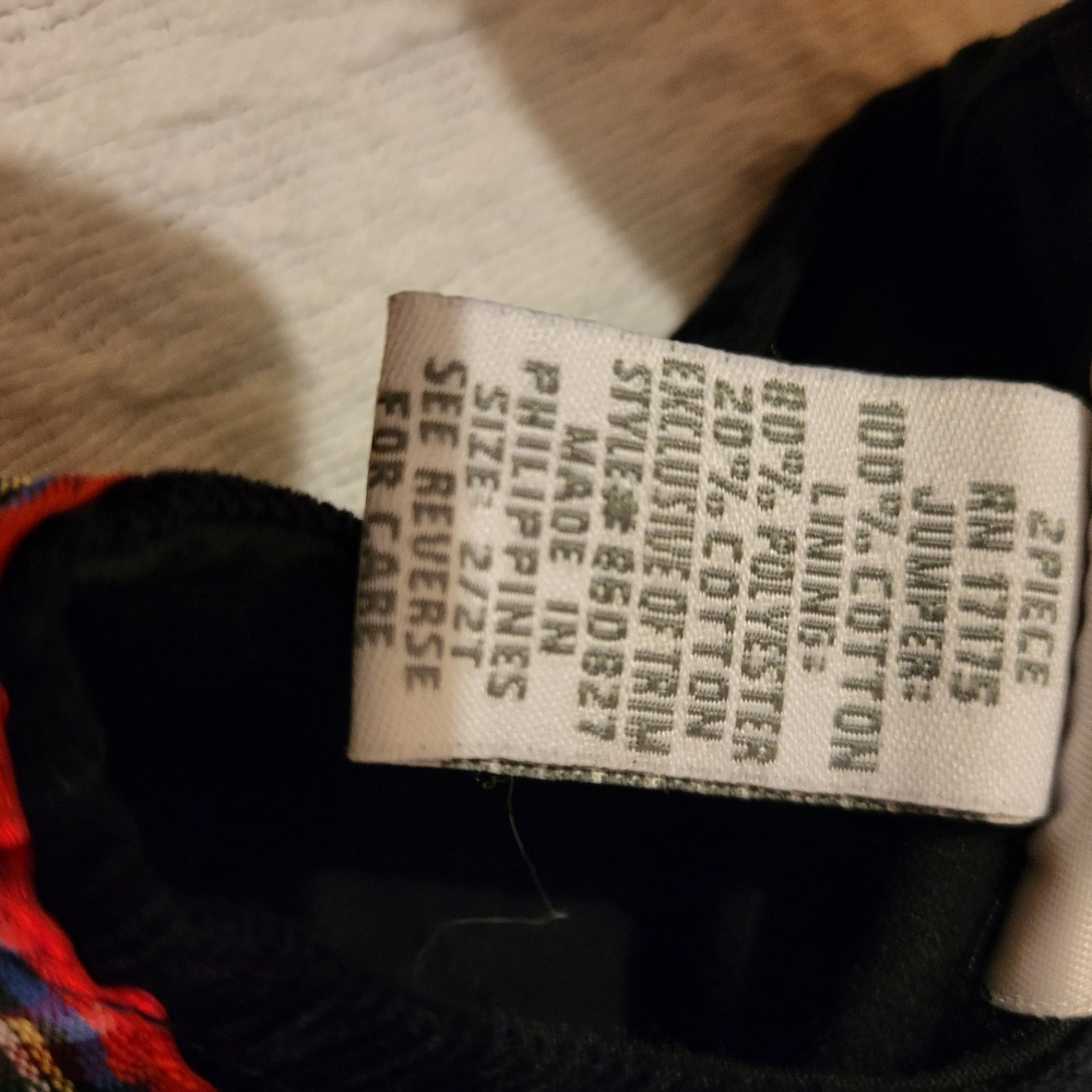 Bonnie Baby Black Corduroy Dress Jumper Ladybug - Picture 6 of 12